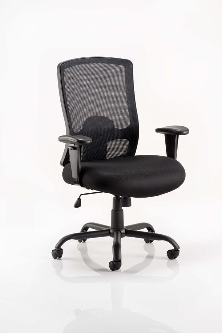 Portland Mesh Back and Fabric Seat Heavy Duty Office Chair - Up to 32 Stone